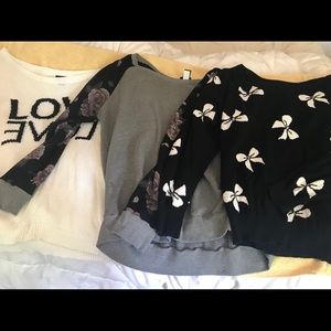3 torrid size 1 sweaters.
